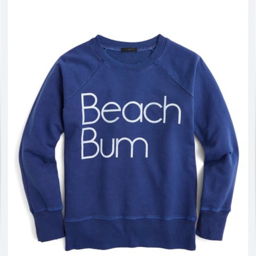 J Crew Crewneck Sweatshirt Beach Bum
